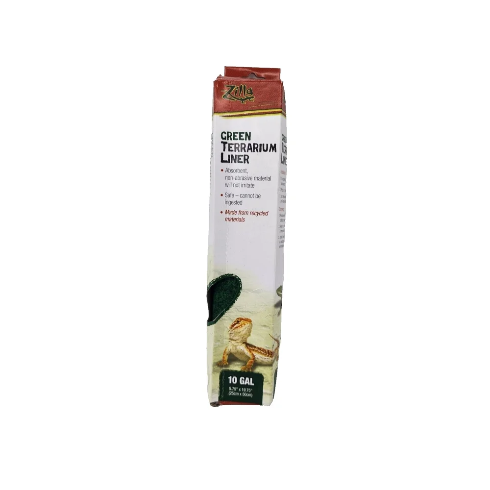 Zilla Reptile Terrarium‎ Bedding Substrate Liner Green 10 Gallon